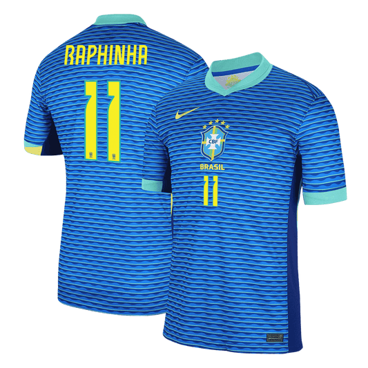 RAPHINHA #11 Brazil Away  Soccer Jersey Copa America 2024 footmaillots.fr