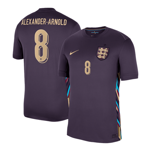 ALEXANDER-ARNOLD #8 England Away  Soccer Jersey Euro 2024 footmaillots.fr