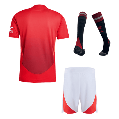 Player Version Manchester United Home  Soccer Jersey Kit(Jersey+Shorts+Socks) 2024/25 footmaillots.fr