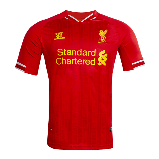 Retro 2013/14 Liverpool Home  Soccer Jersey footmaillots.fr