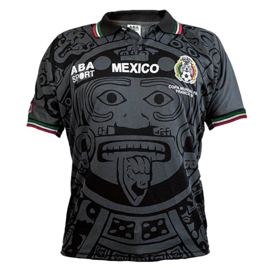 Mexico Retro Soccer Jersey 1998 footmaillots.fr