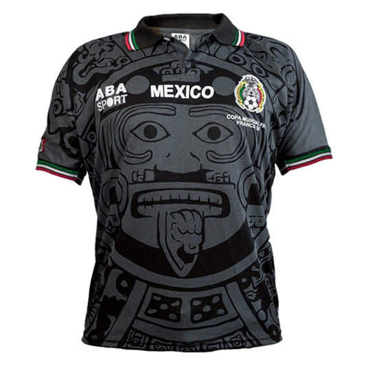 Mexico Retro Soccer Jersey 1998 footmaillots.fr