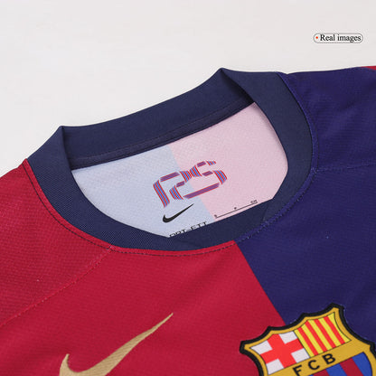 Barcelona Home  Soccer Jersey Kit(Jersey+Shorts) 2024/25 footmaillots.fr