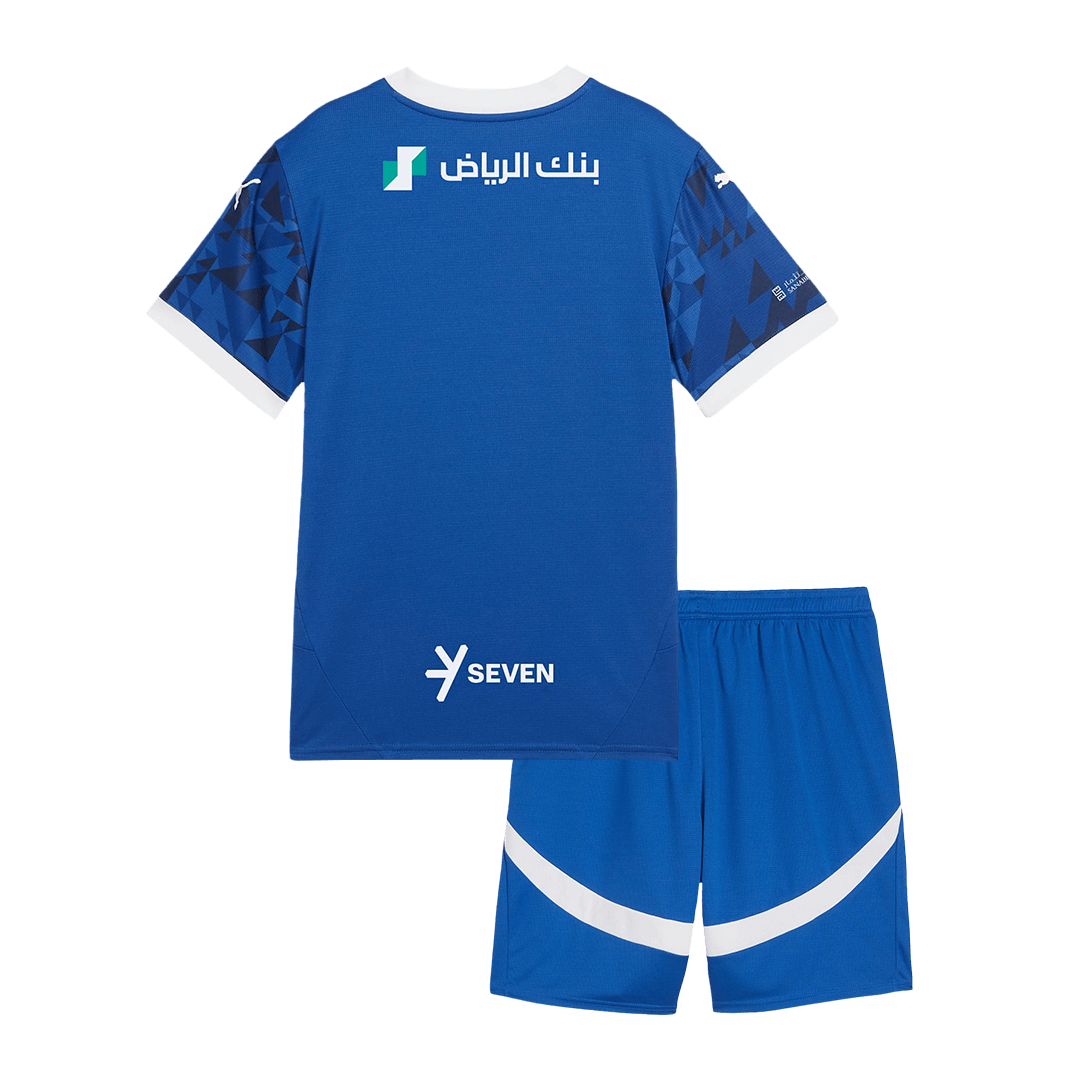 Kid's Al Hilal SFC Home  Soccer Jersey Kit(Jersey+Shorts) 2024/25 footmaillots.fr