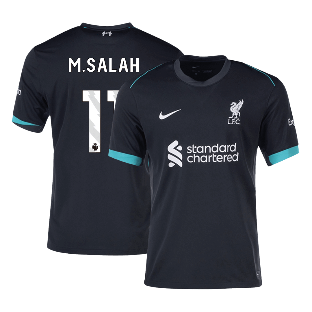 M.SALAH #11 Liverpool Away  Soccer Jersey 2024/25 footmaillots.fr