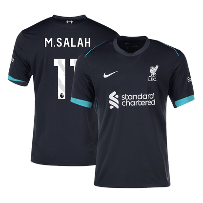 M.SALAH #11 Liverpool Away  Soccer Jersey 2024/25 footmaillots.fr