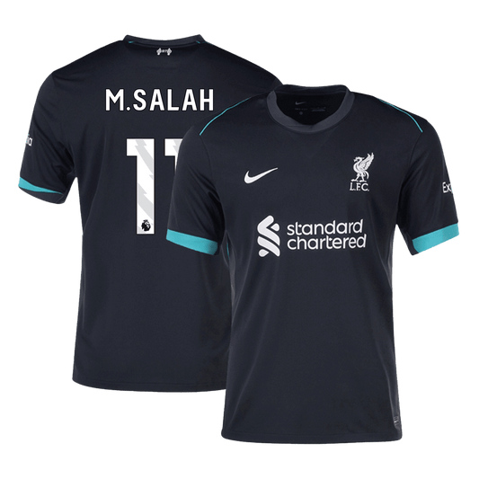 M.SALAH #11 Liverpool Away  Soccer Jersey 2024/25 footmaillots.fr