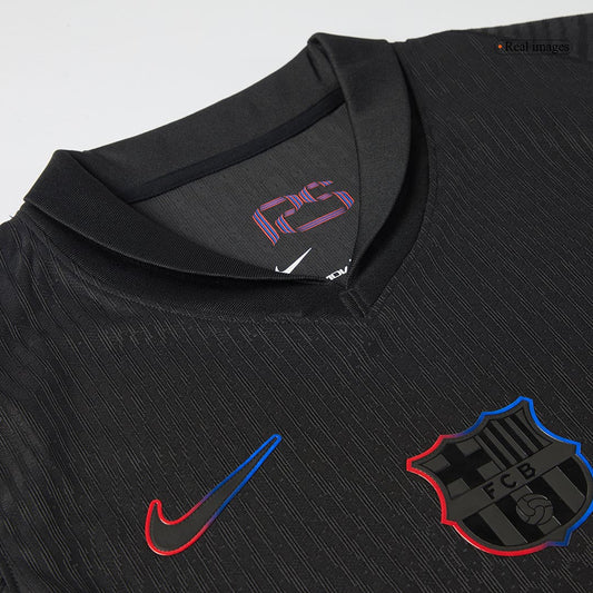 Player Version LAMINE YAMAL #19 Barcelona Away  Soccer Jersey 2024/25- UCL footmaillots.fr