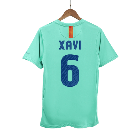 Retro XAVI #6 2010/11 Barcelona Away  Soccer Jersey footmaillots.fr