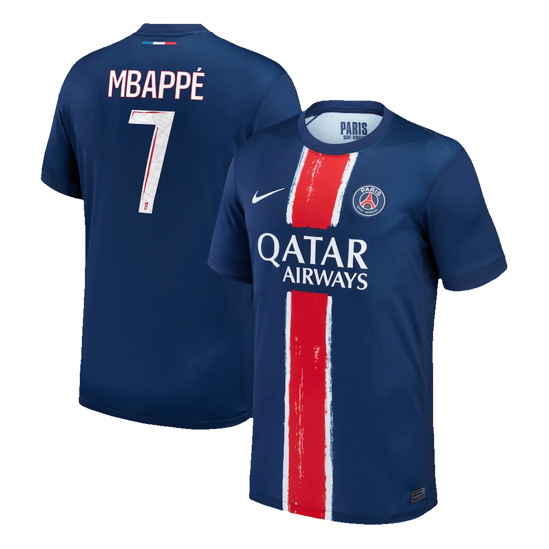 MBAPPE #7 PSG Home Soccer Jersey 2024/25 footmaillots.fr