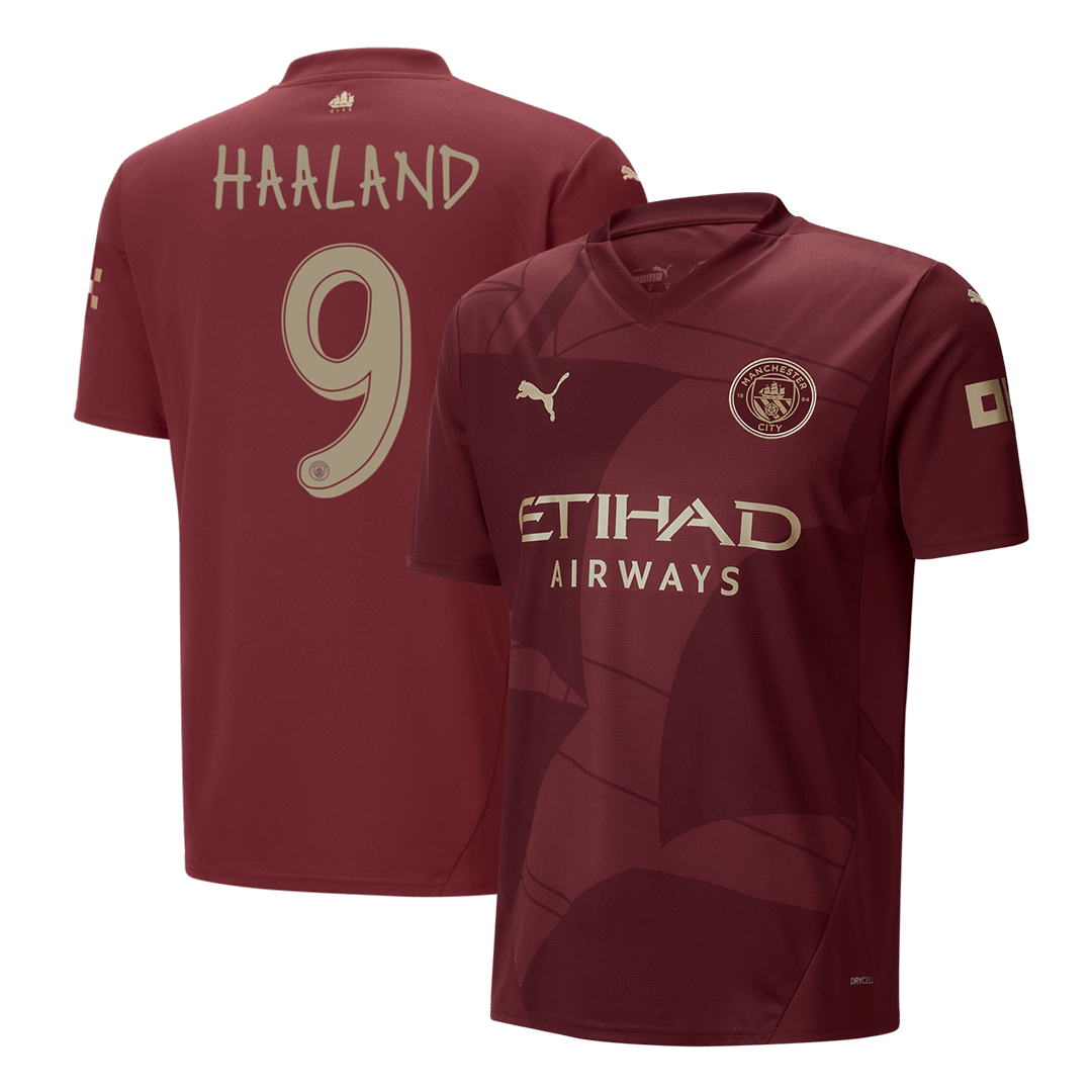 HAALAND #9 Manchester City Third Away  Soccer Jersey 2024/25 - UCL footmaillots.fr