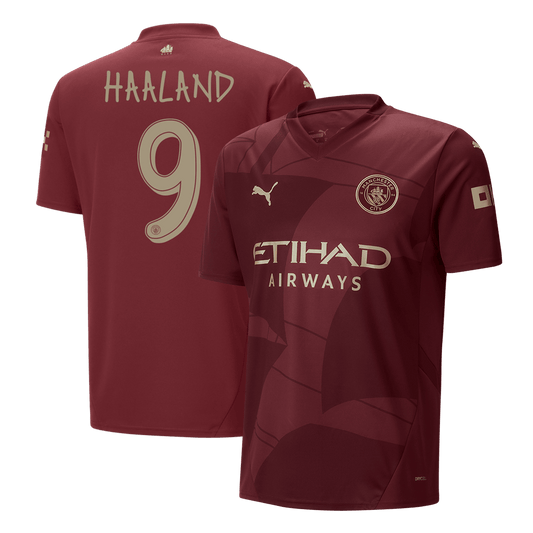 HAALAND #9 Manchester City Third Away  Soccer Jersey 2024/25 - UCL footmaillots.fr
