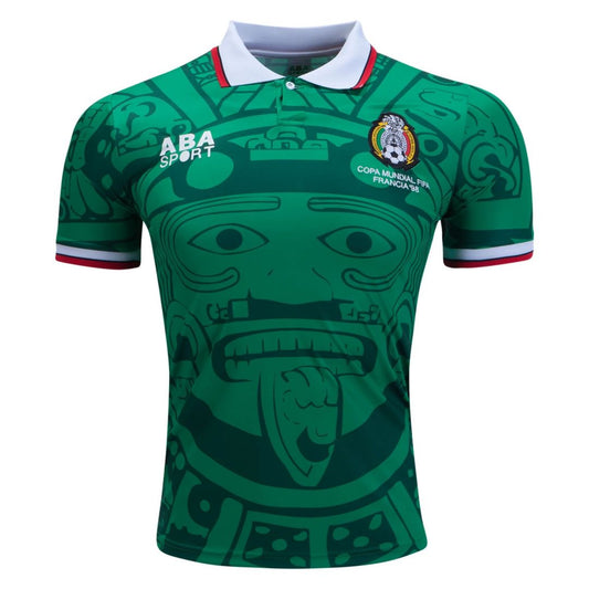 Discount Mexico Home Soccer Jersey 1998 footmaillots.fr