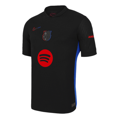Player Version Barcelona Away  Soccer Jersey 2024/25 - Spotify Logo Without Text footmaillots.fr