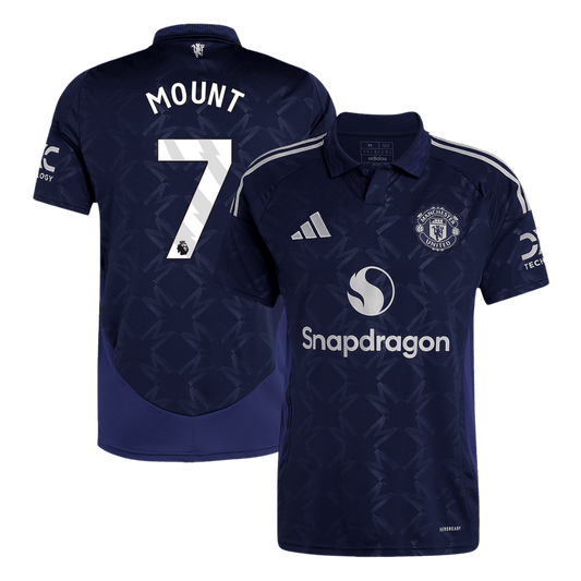 MOUNT #7 Manchester United Away  Soccer Jersey 2024/25 footmaillots.fr