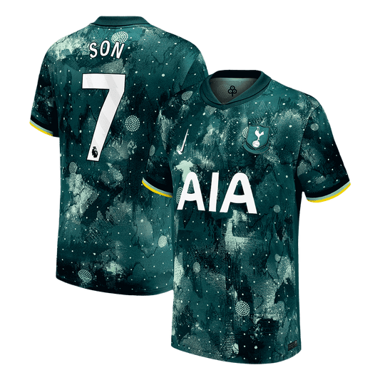 SON #7 Tottenham Hotspur Third Away  Soccer Jersey 2024/25 footmaillots.fr