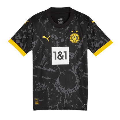 Kid's Borussia Dortmund Away  Soccer Jersey Kit(Jersey+Shorts) 2023/24 footmaillots.fr