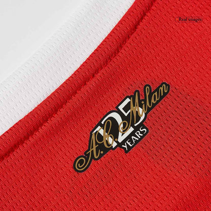 AC Milan Home Long Sleeve  Soccer Jersey 2024/25 footmaillots.fr