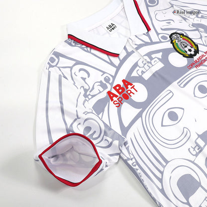 Mexico Away Retro Soccer Jersey 1998 footmaillots.fr