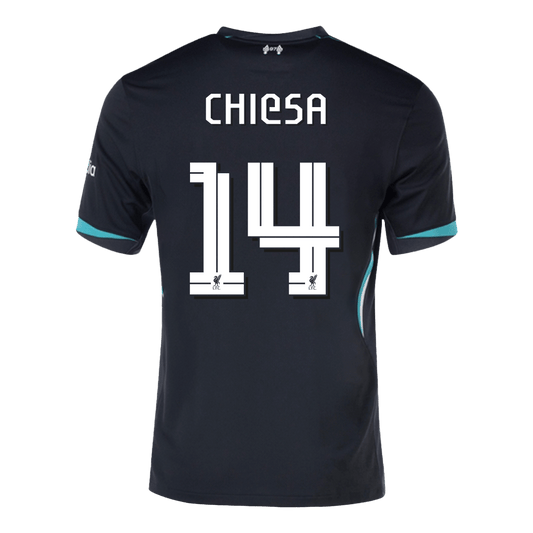 CHIESA #14 Liverpool Away  Soccer Jersey 2024/25 - UCL footmaillots.fr