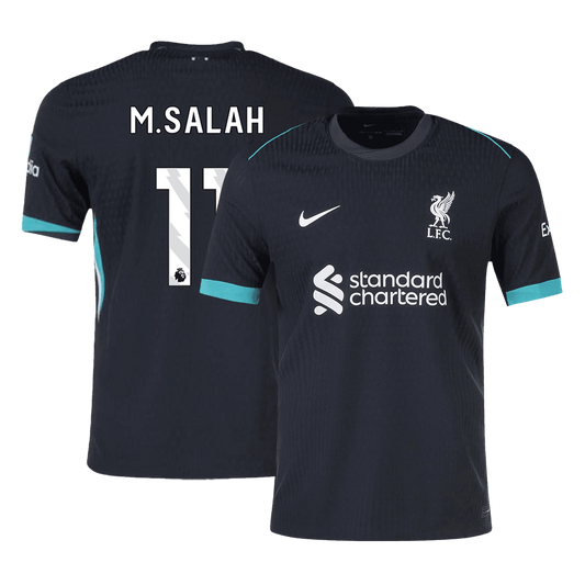 Player Version M.SALAH #11 Liverpool Away  Soccer Jersey 2024/25 footmaillots.fr