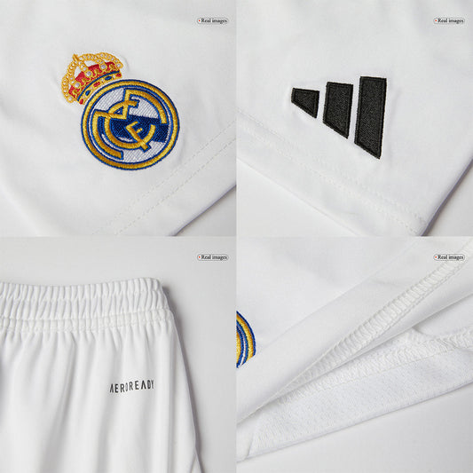 Kid's Real Madrid Home Soccer Jersey Kit(Jersey+Shorts) 2024/25 footmaillots.fr