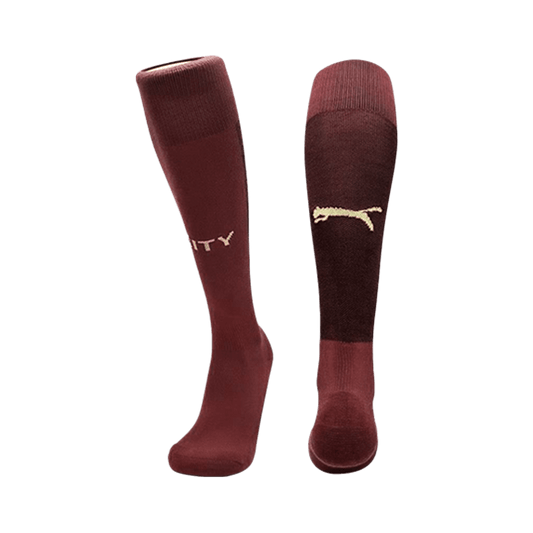 Manchester City Third Away Soccer Socks 2024/25 footmaillots.fr