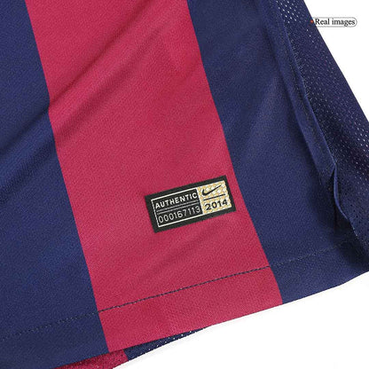 Retro Suárez #9 2014/15 Barcelona Home  Soccer Jersey footmaillots.fr