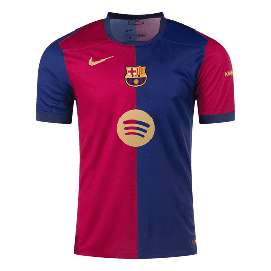 RAPHINHA #11 Barcelona Home  Soccer Jersey 2024/25 -?Spotify Logo Without Text? footmaillots.fr