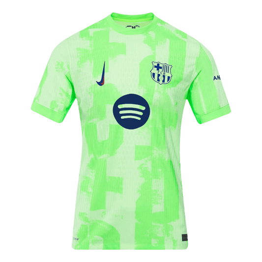 Player Version Barcelona Third Away  Soccer Jersey 2024/25-?Spotify Logo Without Text? footmaillots.fr