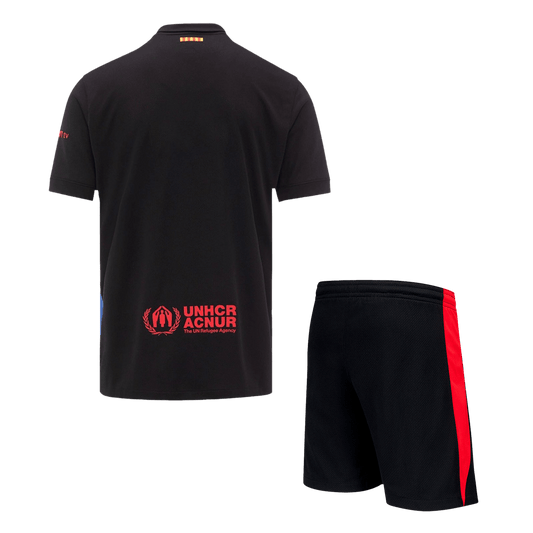 Barcelona Away  Soccer Jersey Kit(Jersey+Shorts) 2024/25 footmaillots.fr