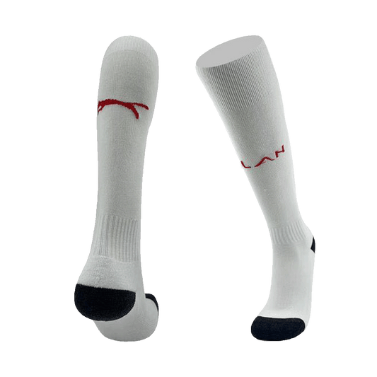 Kid's AC Milan Home Soccer Socks 2024/25 footmaillots.fr