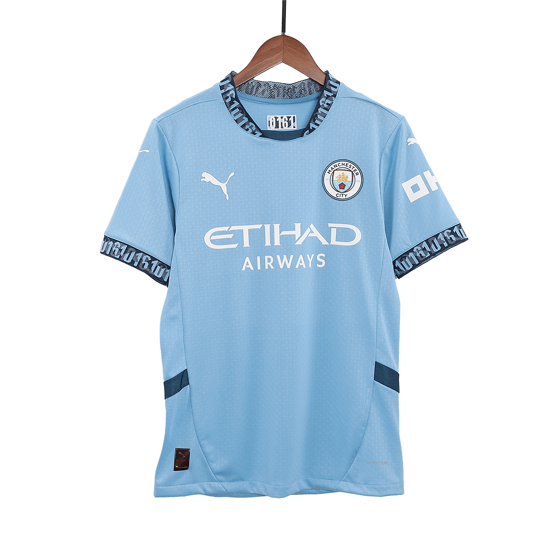 Player Version Manchester City Home  Soccer Jersey 2024/25 footmaillots.fr