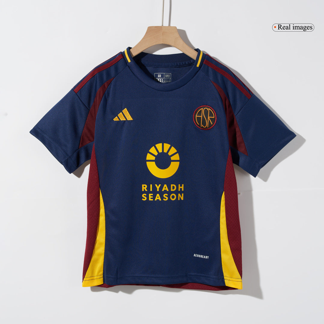 Kid's Roma Third Away  Soccer Jersey Kit(Jersey+Shorts) 2024/25 footmaillots.fr