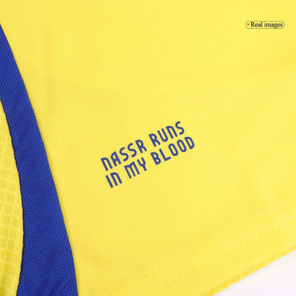 Kid's Al Nassr Home  Soccer Jersey Kit(Jersey+Shorts) 2024/25 footmaillots.fr