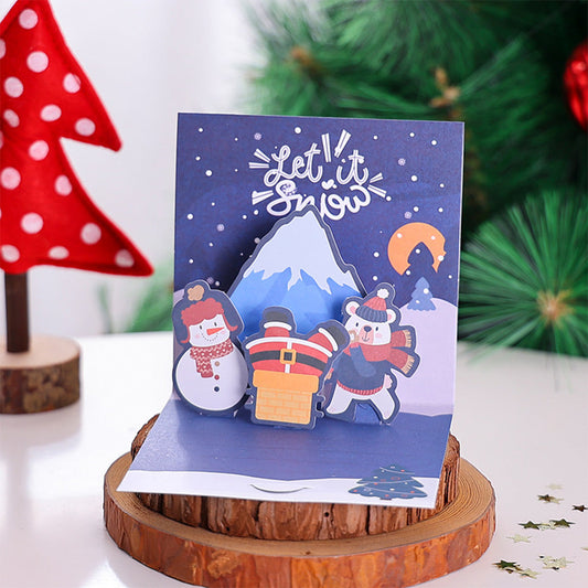 1 Pcs Random Style Personalized Christmas Greeting Card footmaillots.fr