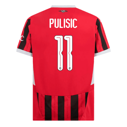 PULISIC #11 AC Milan Home  Soccer Jersey 2024/25 - UCL footmaillots.fr
