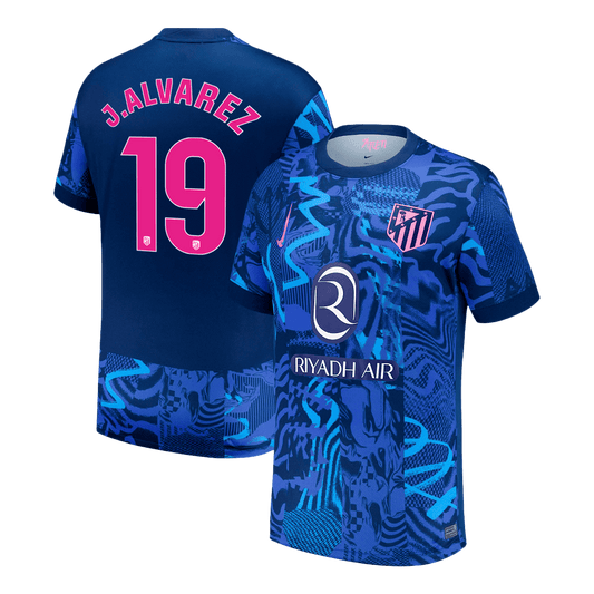 J.ALVAREZ #19 Atletico Madrid Third Away  Soccer Jersey 2024/25 footmaillots.fr