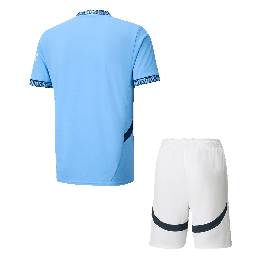 Manchester City Home  Soccer Jersey Kit(Jersey+Shorts) 2024/25 footmaillots.fr
