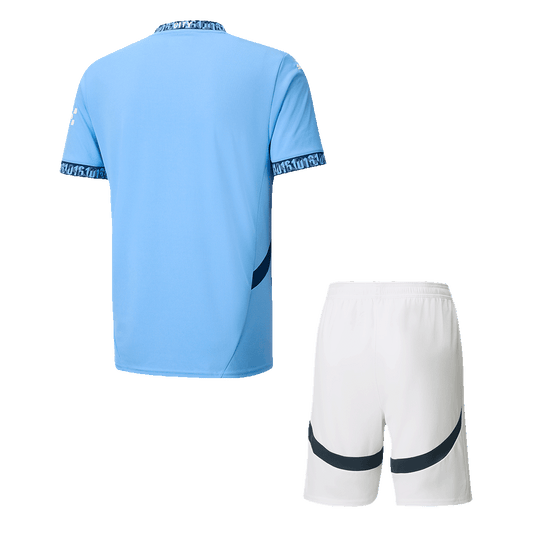 Manchester City Home  Soccer Jersey Kit(Jersey+Shorts) 2024/25 footmaillots.fr