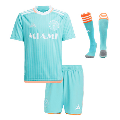 Kid's Inter Miami CF Third Away  Soccer Jersey Kit(Jersey+Shorts+Socks) 2024 footmaillots.fr