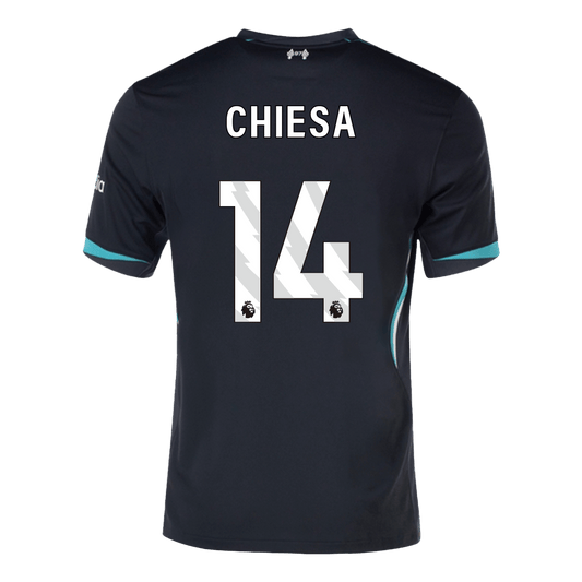 CHIESA #14 Liverpool Away  Soccer Jersey 2024/25 footmaillots.fr