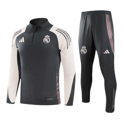 Kid's Real Madrid Zipper Sweatshirt Kit(Top+Pants) 2024/25 footmaillots.fr