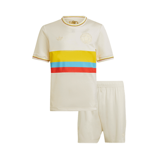 Kid's Colombia  Soccer Jersey Kit(Jersey+Shorts) 2024 - 100th Anniversary footmaillots.fr