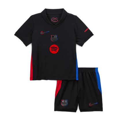 Kid's Barcelona Away  Soccer Jersey Kit(Jersey+Shorts) 2024/25 - Spotify Logo Without Text footmaillots.fr