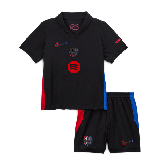 Kid's Barcelona Away  Soccer Jersey Kit(Jersey+Shorts) 2024/25 - Spotify Logo Without Text footmaillots.fr