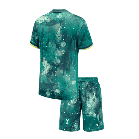 Kid's Tottenham Hotspur Third Away  Soccer Jersey Kit(Jersey+Shorts) 2024/25 footmaillots.fr
