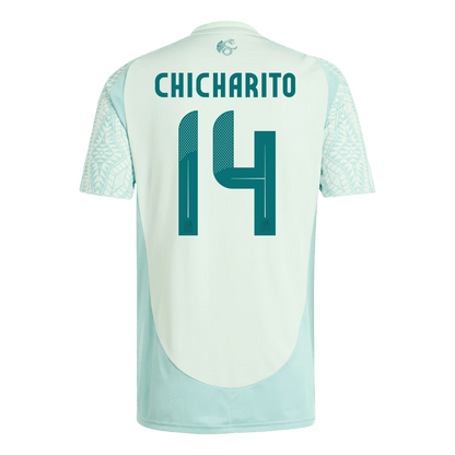Men's Mexico CHICHARITO #14 Away Soccer Jersey Copa América 2024 footmaillots.fr