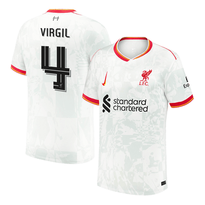 VIRGIL #4 Liverpool Third Away  Soccer Jersey 2024/25 - UCL footmaillots.fr