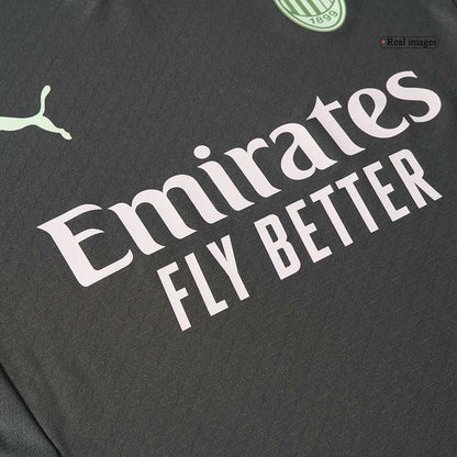 Player Version PULISIC #11 AC Milan Third Away  Soccer Jersey 2024/25 footmaillots.fr